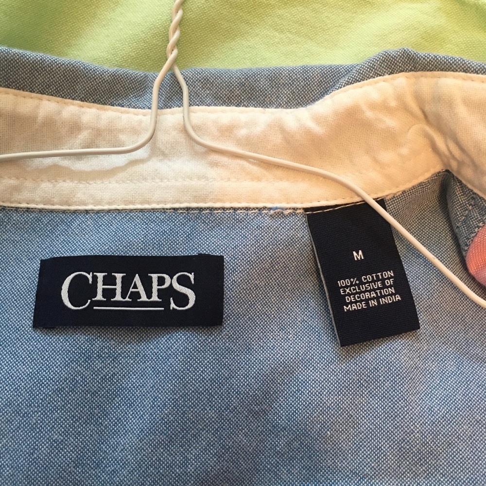 Chaps Color Block Button Down Shirt - image 3